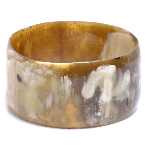 White Horn Bangle
