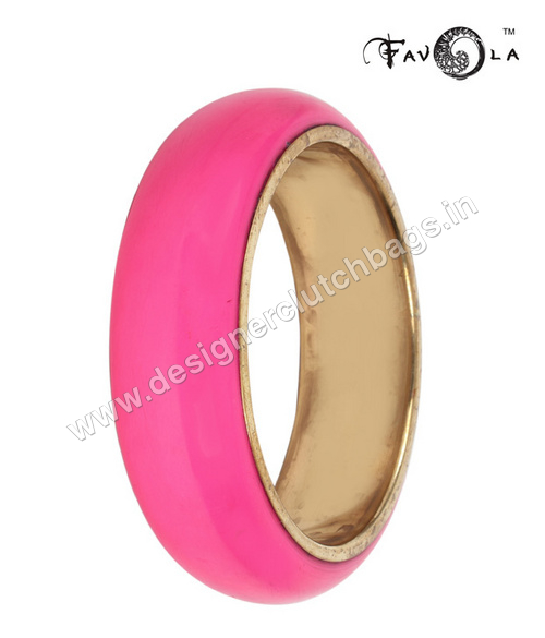 Pink Bangle - Silicone Metal, 55-70mm, Matte Pink | Stylish, Comfortable Fit, Durable, Elegant Design