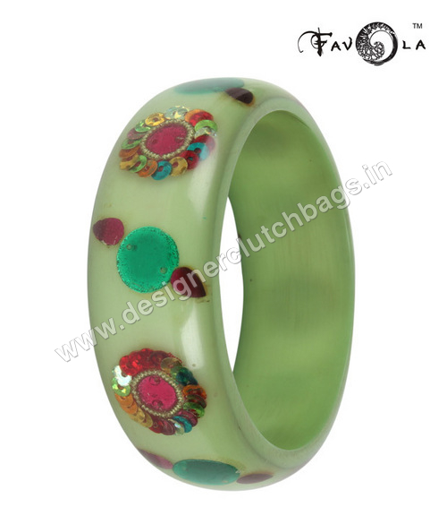 Swarovski Crystal Green Bangle