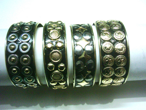 Brass Studded Bangle