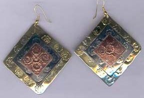 Handcrafted Bbrass Earrings