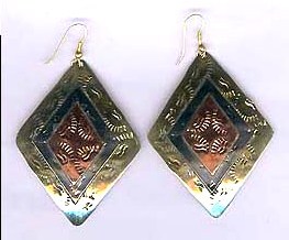Fancy Brass Earrings