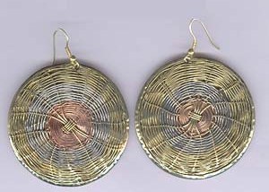 Brass Wire Earrings