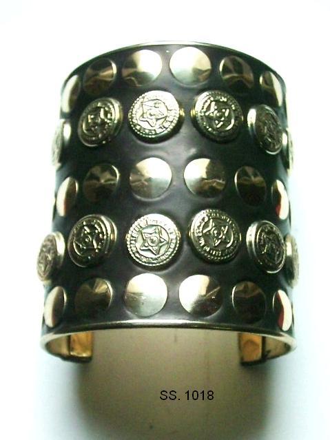 Brass Studded Cuff