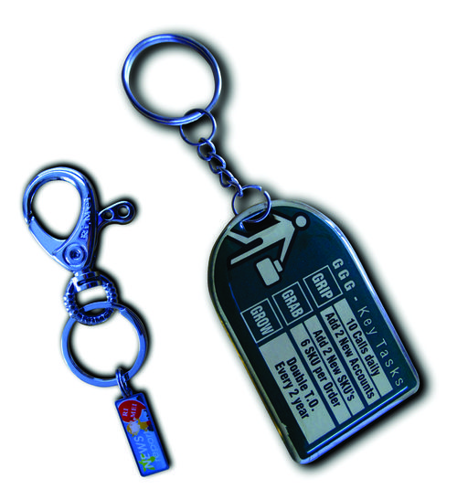 Metal Key Chains - Color: Blue