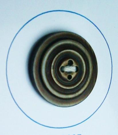 Horn Button - Horn, 25mm Diameter, Brown Matte | Durable, Stylish, Easy Installation, Versatile, Long Lasting
