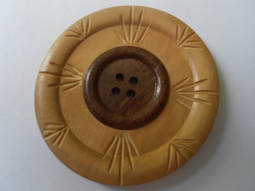 Designer Wooden Button