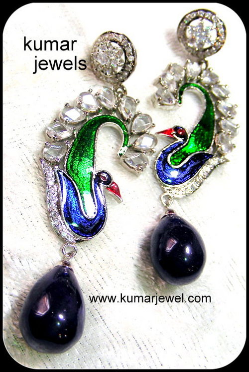enamel peacock.