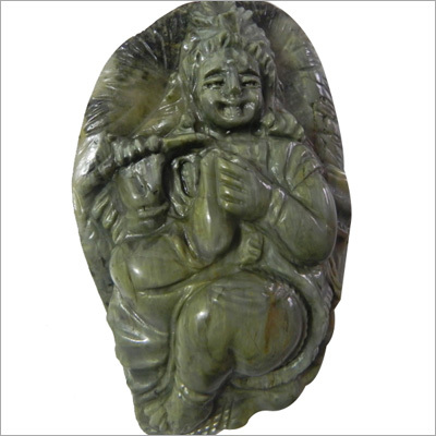 Catseye Krishna Statue