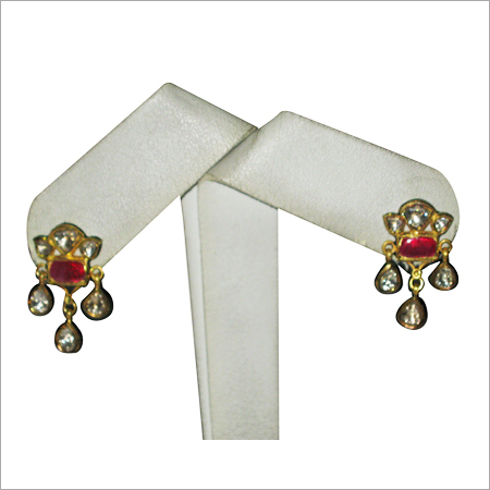 Polki and Ruby Earrring