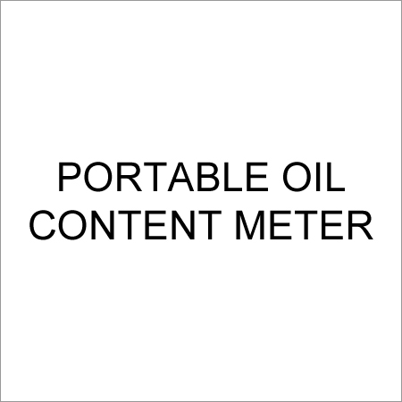 Portable Oil Content Meter