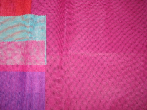 Nylon & Polyester Maharani Net Fabric - 45 Inch 100-200 GSM Pink | Soft Texture Durable Lightweight Colorfast Tear Resistant Fine Finish
