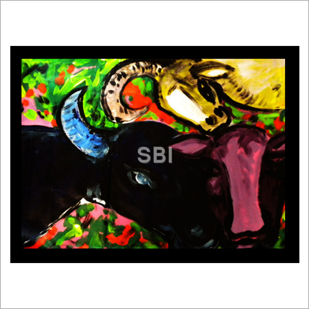 Contemporary Animal Acrylic Paintings