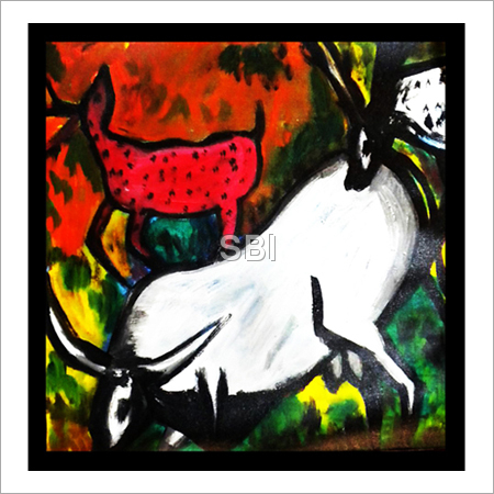 Canvas Acrylic Animal Painting