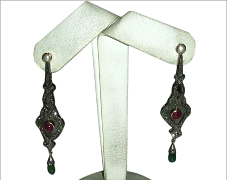 Colored Stone Earring