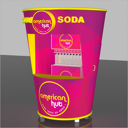 Soda Fountain Machines - Stainless Steel, 36" x 24" x 60", 10 Gallons Capacity | Customizable Options, Durable Design, Efficient Cooling, Multiple Flavors