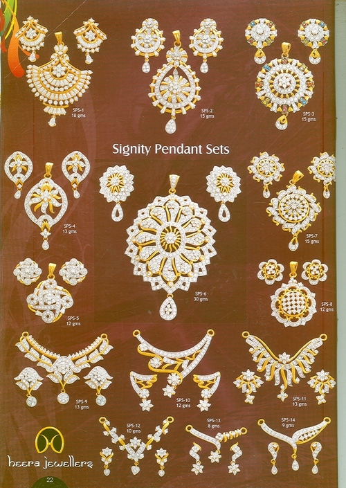 Designer Gold Pandents