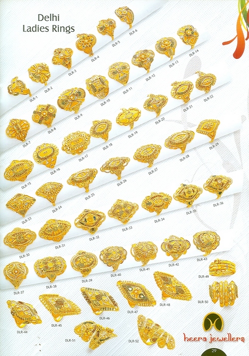 Designer Golden Ladies Rings