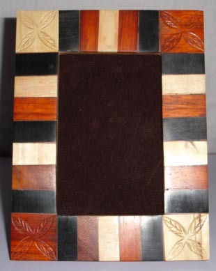 Wooden Photo Frames - Wood, Resin, 5x7 Inches, Brown | Elegant Design, Intricate Carvings, Durable Finish