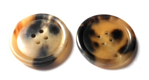Buffalo Brown Horn Button