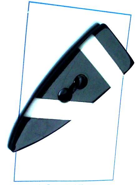 Black Horn Inlay Resin Button