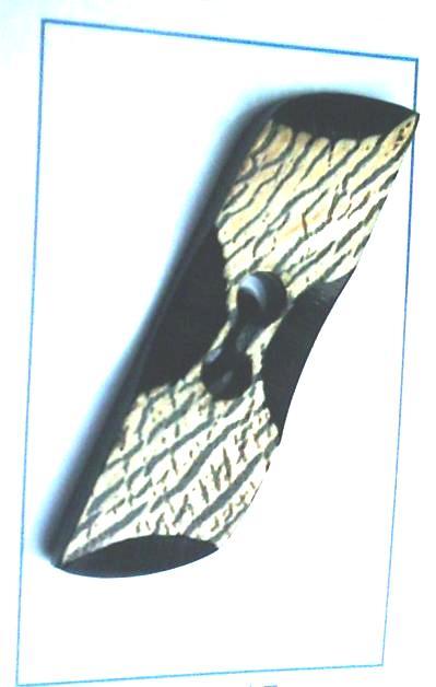 Natural Black Horn Button