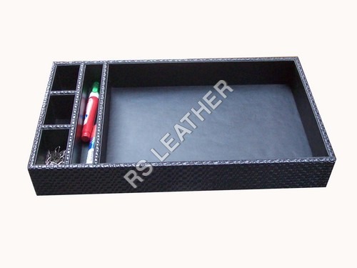 Leatherette conference room organizer