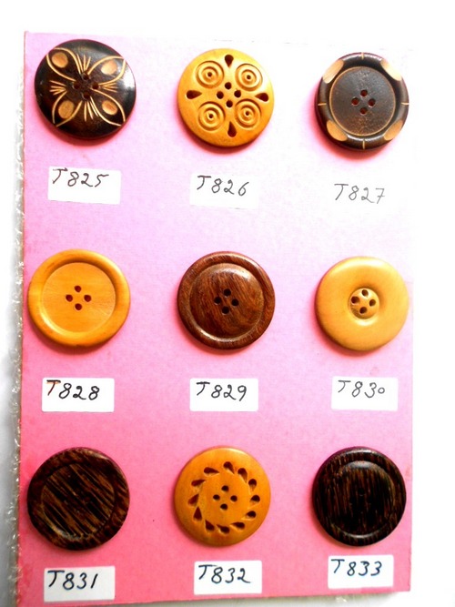 Multi Design Wooden Button