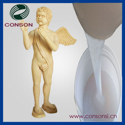 Low shrinkage silicone rubber for stone making