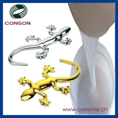 High toughness silicone rubber for low melting point metal products molding