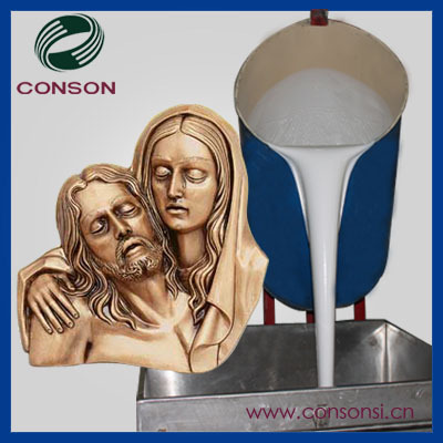 RTV silicone rubber for casting of bronze products
