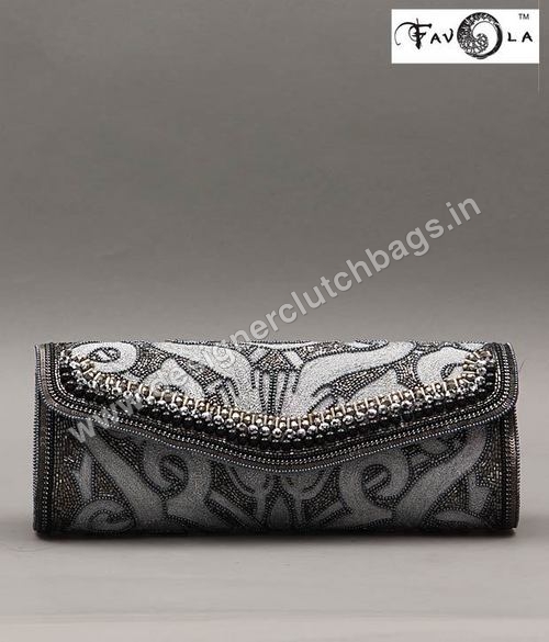 Grey Clutch Bag