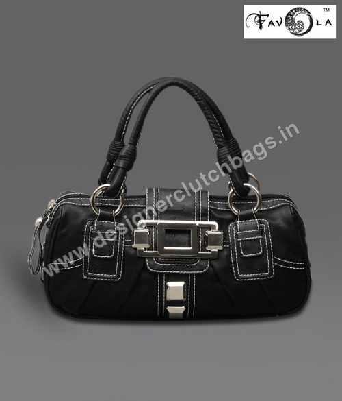Clutch Bags - Leather, 10x5x3 Inches, Black | Elegant Design, Durable, Multiple Pockets, Zip & Clasp Closure