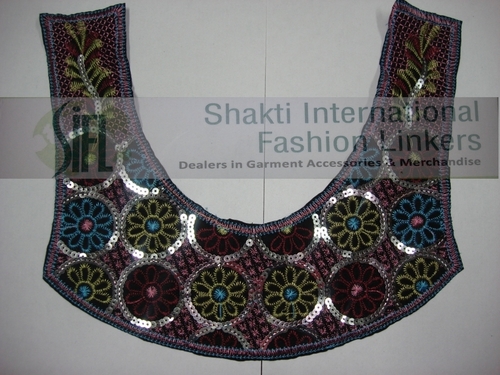 Fancy Coloured Embroidery Neck