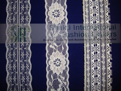 Ladies Nylon Laces - Nylon, Customizable Length, Off-White | Elegant Design, Durable, Smooth Texture, Perfect Stitching