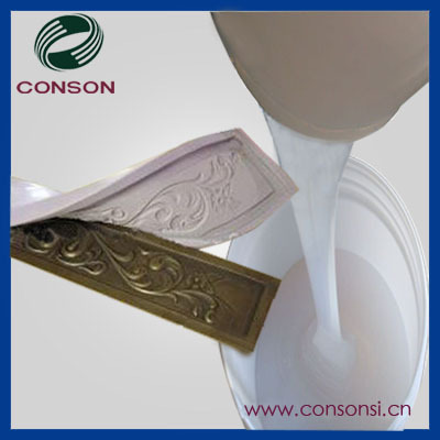 Easy demolding silicone rubber for reproduction of bronze products