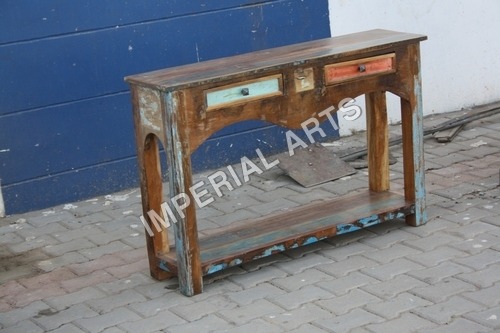 Recycled Wood Drawer Table