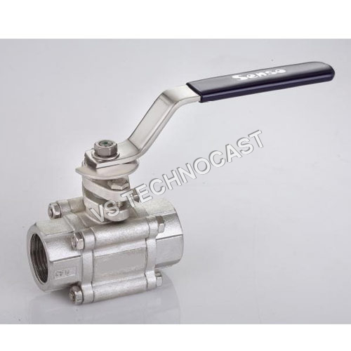 2 Piece Flange End Full Bore Ball Valves