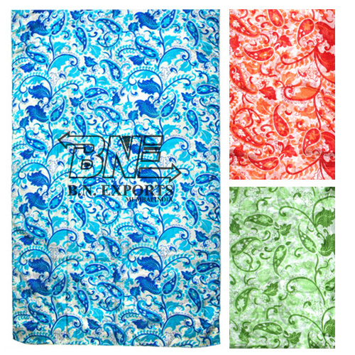 Silk Stole In Paisley Print