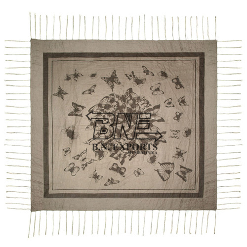 Butterfly Print With Fringes