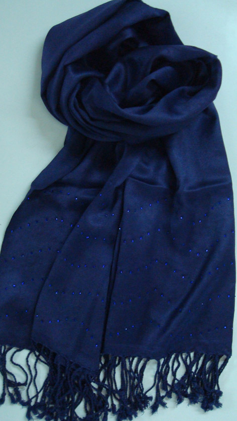Scarf with Sequins work