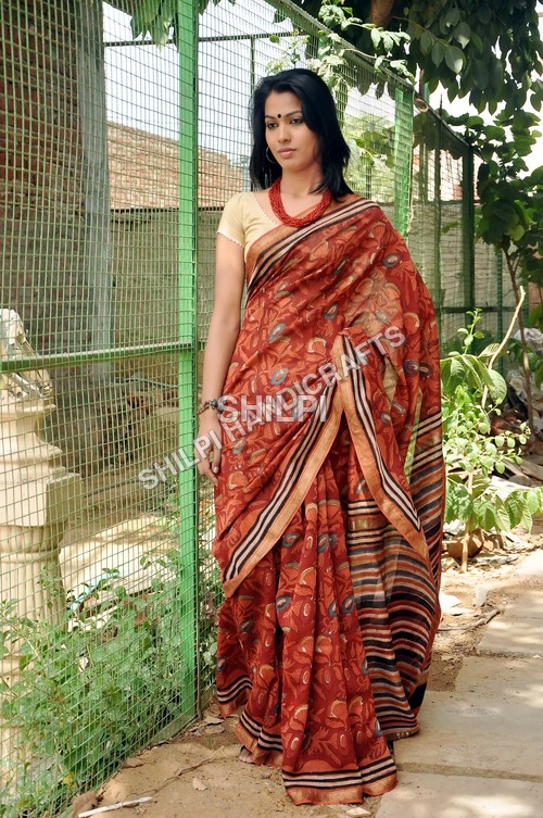 Washable Bagru And Dabu Print Saree
