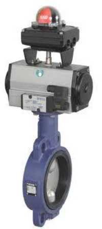 actuator with buterfly valve