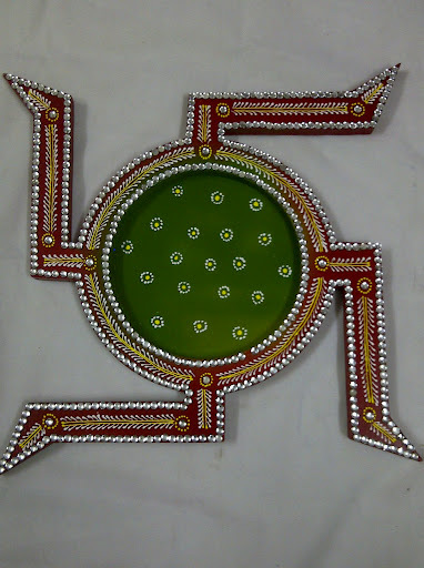 SWASTIK DECORATIVE TRAY