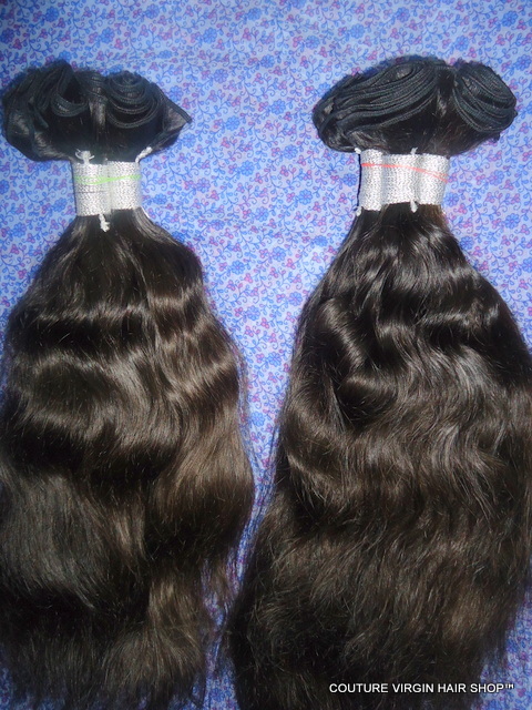 Body wave machine weft