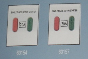 Motor starter switch single phase