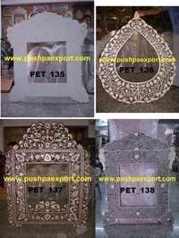 Bone and Shell Mirror Frame