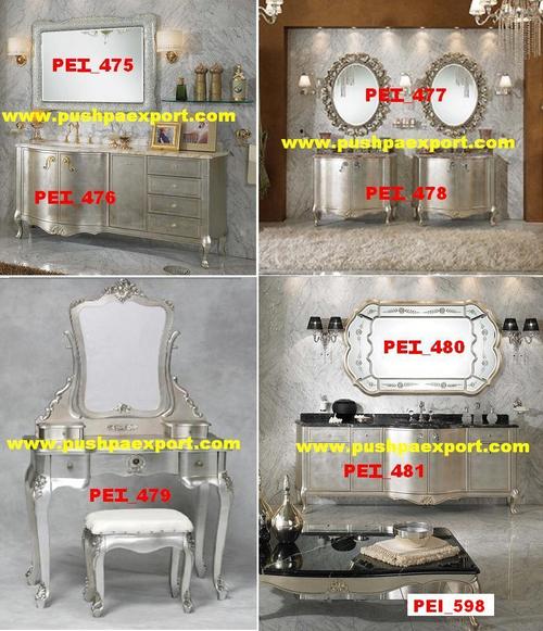 White Metal Frame and Side Board