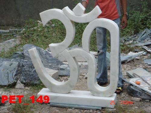 White Marble OM Symbol