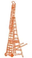 Extension ladder With Small Iron Wheel